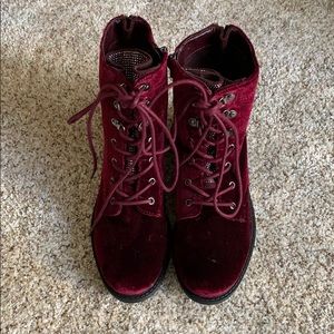 Sam Edelman Velvet Booties